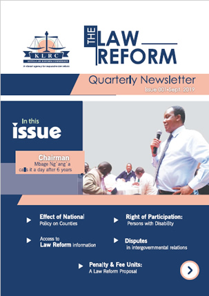 the law reform newsletter cover