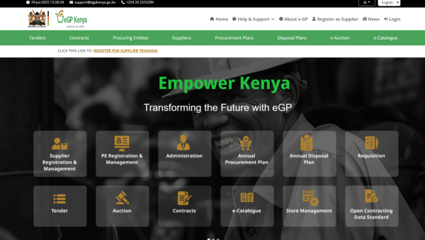 E-Government Procurement (e-GP) System Roll out by July 1, 2025